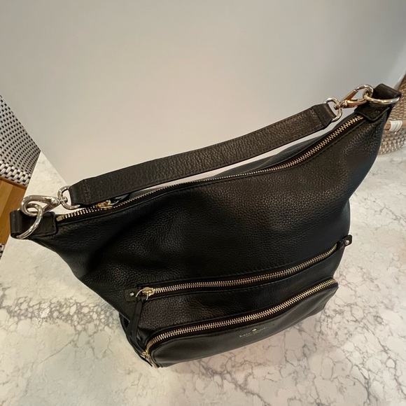 Black soft leather Kate Spade purse with original dust cover - Picture 5 of 12